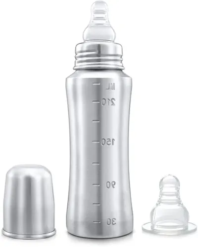 Baby Feeding Bottle for babies 240ml Bottle | Stainless Steel Baby Bottle 240ml