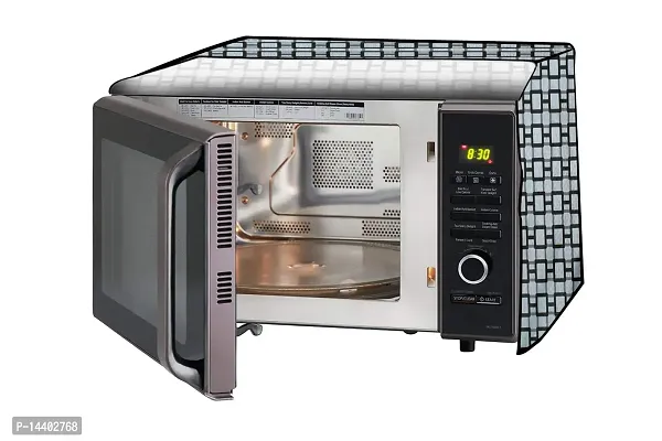 Stylista Microwave Oven Cover for Electrolux 20 L Grill G20M.WW-CG Lattice Pattern Grey