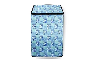 Stylista Washing Machine Cover Compatible for LG 11.0 Kg Inverter Fully-Automatic Top Loading THD11STB Surface Pattern Blue-thumb2