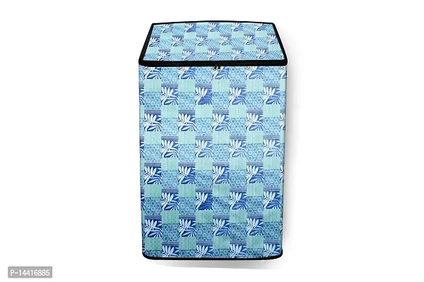 Stylista Washing Machine Cover Compatible for LG 11.0 Kg Inverter Fully-Automatic Top Loading THD11STB Surface Pattern Blue-thumb3