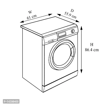 Stylista Waterproof Front Load Washing Machine Cover Compatible for LG 8 kg  9 Kg Maroon-thumb4