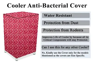 Stylista Cooler Cover Compatible for Cello Mega Tower 15 Liter Tower Cooler Frieze Pattern Red-thumb4