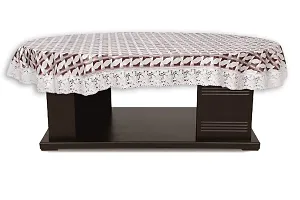 Stylista 4 Seater Oval Dining Table Cover WxL 54x78 inches with White Border lace-thumb2