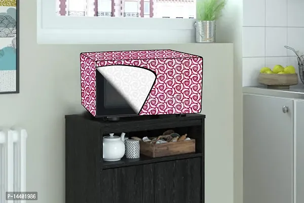 Stylista Microwave Oven Cover for Morphy Richards 20 L Solo 20 MS Packed Pattern Pink-thumb2