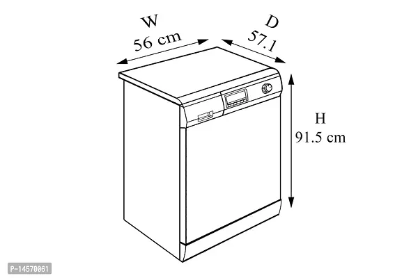 Stylista PVC Washing Machine Cover Compatible for Godrej 7 Kg Fully-Automatic Top Loading WTEON ADR 70 5.0 PFDTG AURD, Chekered Pattern Maroon-thumb4