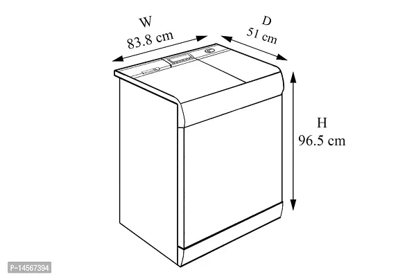 Stylista Washing Machine Cover Compatible for LG Semi-Automatic Top Loading-thumb4