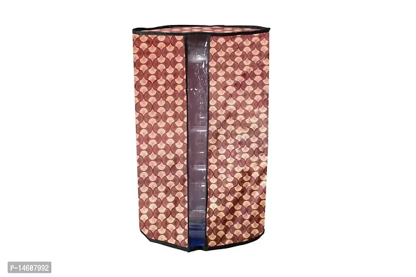 Stylista PVC 20ltr Water Dispenser Bottle Cover Pack of 2, Counterchange Pattern Brick-thumb5