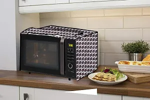 Stylista Microwave Oven Cover for Whirlpool 25L Crisp STEAM Conv. MW Oven-MS Symmetric Pattern Grey-thumb2