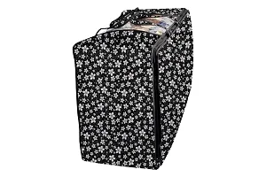 Stylista Storage Bag/Blanket Bag/Quilt Bag Small Size,Floral pattern white black-thumb2