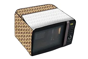 Stylista Microwave Oven Cover for Morphy Richards 20 L Solo 20 MS Symmetric Pattern Beige-thumb4