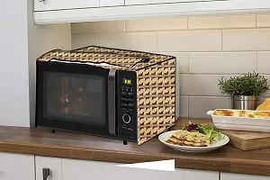 Stylista Microwave Oven Cover for Morphy Richards 20 L Solo 20 MS Symmetric Pattern Beige-thumb2