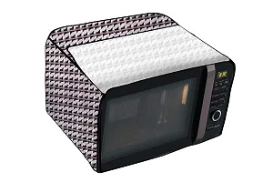 Stylista Microwave Oven Cover for Whirlpool 25L Crisp STEAM Conv. MW Oven-MS Symmetric Pattern Grey-thumb4