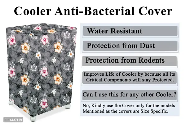 Stylista Cooler Cover Compatible for Butterfly Eco Smart Plus 25 Liter Tower Cooler Floral Pattern Grey-thumb5