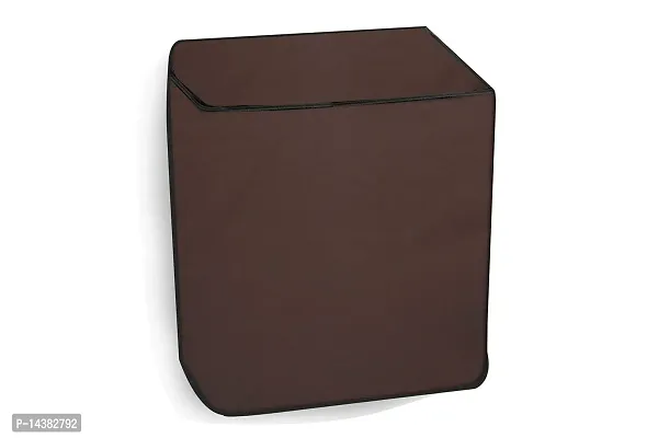 Stylista Washing Machine Cover Compatible for LG 11 kg semi Automatic Top Loading P1145SRAZ Darkbrown Solid-thumb3