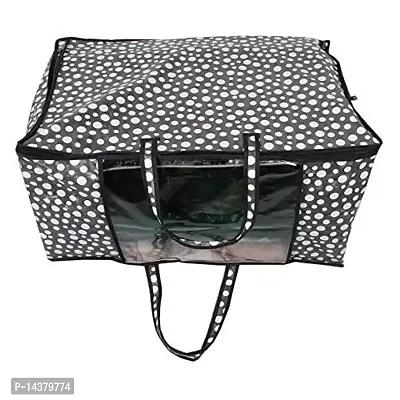 Stylista Blanket Storage Bags Large Size Polka dot Pattern Black