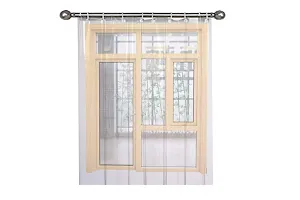 Stylista Transparent AC Curtain -4.5 feet x6 feet , 0.30mm Thickness with 8 Hooks-thumb1