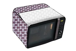 Stylista PVC Microwave Oven Cover for Bajaj 20 L Grill 2005 ETB, Counterchange Pattern Grey-thumb4