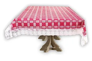 Stylista 2 Seater Table Cover Size 45x70 Inches Checkered Pattern Magenta-thumb4