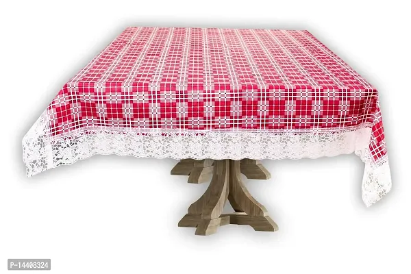 Stylista 2 Seater Table Cover Size 45x70 Inches Checkered Pattern Magenta-thumb5