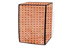 Stylista Washing Machine Cover Compatible for AmazonBasics 7 kg Fully-Automatic Front Load Surface Pattern Brown-thumb4