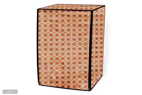 Stylista Washing Machine Cover Compatible for AmazonBasics 7 kg Fully-Automatic Front Load Surface Pattern Brown-thumb5