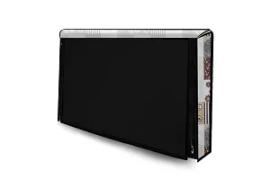 Stylista Printed PVC LED/LCD TV Cover for 39 Inches All Brands and Models, Compass Pattern Grey-thumb2