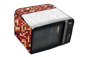 Stylista Microwave Oven Cover for Haier 20 L Convection HIL2001CSPH Abstract Pattern Brown-thumb4