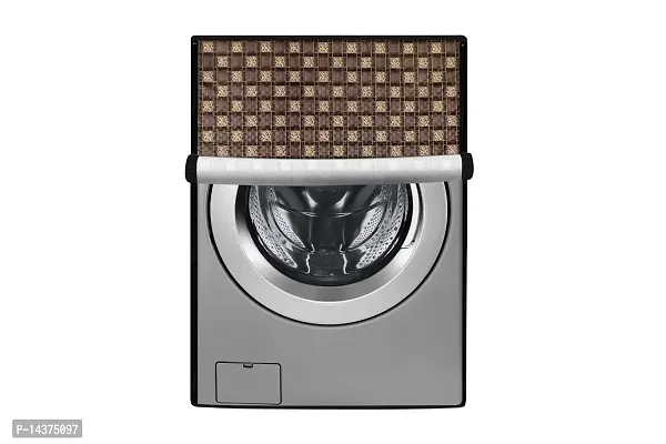 Stylista Washing Machine Cover Compatible for LG 6.5 kg Inverter Front Load FHT1065SNW.ABWPEIL Printed-thumb0