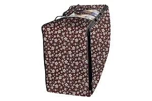 Stylista Storage Bag/Blanket Bag/Quilt Bag Small Size,Floral pattern brown White-thumb2