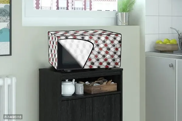 Stylista PVC Microwave Oven Cover for Panasonic 27 L Convection NN-CD684BFDG, Abstract Pattern mgrey-thumb2