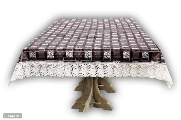 Stylista 4 Seater Dining Table Cover Size 54x78 Inches Basketweave Pattern Grey-thumb2