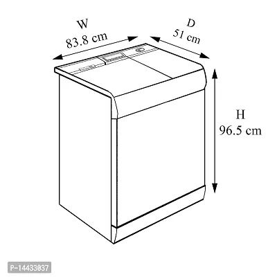 Stylista Washing Machine Cover Compatible for GODREJ Semi-Automatic Top Loading-thumb4