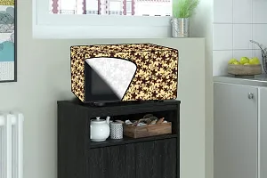 Stylista Microwave Oven Cover for Godrej 20 L GME 720CF1 PM Sprig Pattern Yellow-thumb1