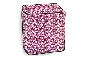 Stylista PVC Washing Machine Cover Compatible for Whirlpool 9.5 Kg Semi-Automatic Top Loading Ace XL, Packed Pattern Pink-thumb2