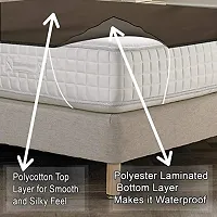 Stylista Bedsheet/Mattress Protector Waterproof/Hypoallergenic Polyester-thumb1
