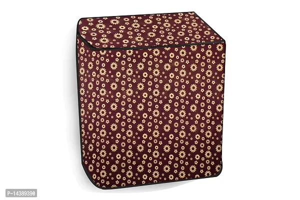 Stylista Washing Machine Cover Compatible for Godrej WS Edge 700 CT semi Automatic Floral Pattern-thumb3