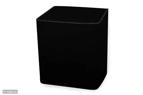 Stylista Washing Machine Cover Compatible for LG 11 kg semi Automatic Top Loading P1145SRAZ Black Solid-thumb5