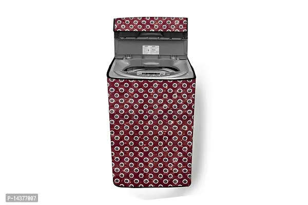 Stylista Washing Machine Cover Compatible for Bosch 6.5 Kg Fully-Automatic Top Load WOE654W0IN Printed