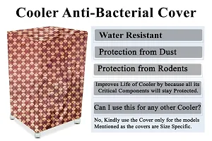 Stylista Cooler Cover Compatible for V-Guard Aikido 70 Liter Desert Cooler Counterchange Pattern Brick-thumb4