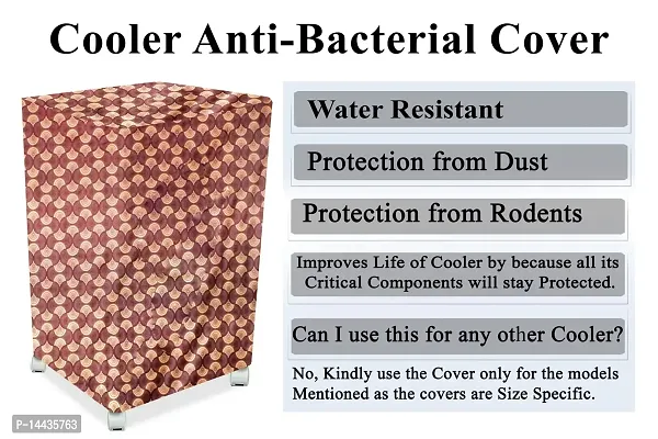 Stylista Cooler Cover Compatible for V-Guard Aikido 70 Liter Desert Cooler Counterchange Pattern Brick-thumb5