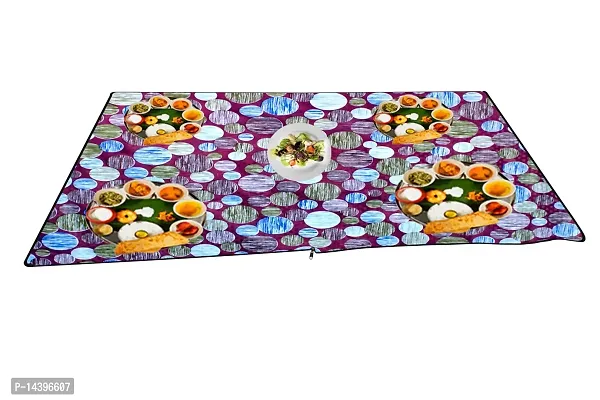 Stylista Bed Server Food mats/Outdoor Picnic mat Reversible WxL in Inches 36x27 can be Doubled up to WxL 36x54-thumb0