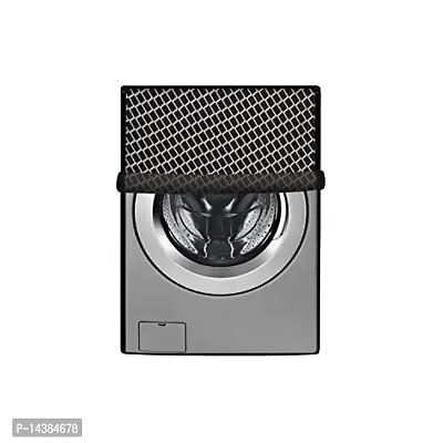 Stylista Washing Machine Cover Compatible for AmazonBasics 7 kg Fully-Automatic Front Load Argyle Pattern Grey