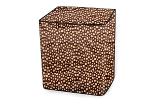 Stylista Top Load Semi Automatic Washing Machine Cover Compatible for Godrej 6.2 kg  6.5 Kg Polka dot Pattern Brown-thumb4