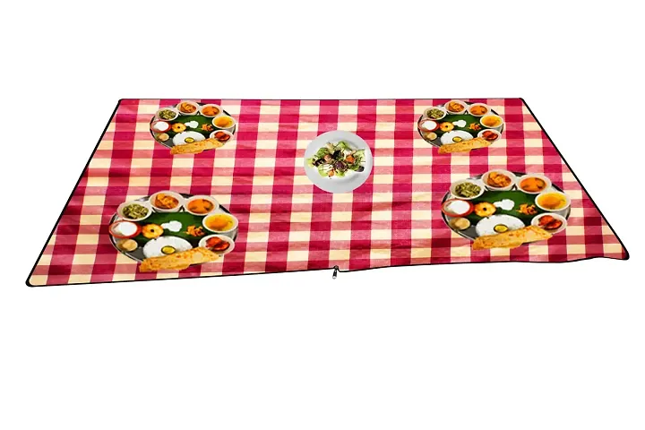 Stylista Bed Server Food mats/Outdoor Picnic mat PVC Reversible WxL in Inches 36x36