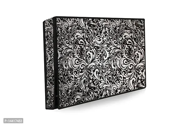 Stylista Waterproof LED TV Cover for All 43 Inch Models Floral Pattern Black-thumb0