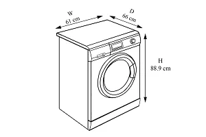 Stylista Washing Machine Cover Compatible for IFB Serena Aqua VX LDT 7 kg Front Load Floral Pattern Brown-thumb3