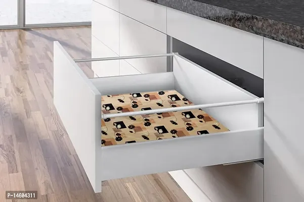 Stylista PVC Shelf Cover for Kitchen Shelves, Shelf mat for cupboards, Shelves Covers Sheets roll for Wardrobe-thumb5