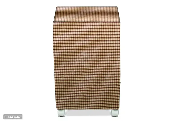 Stylista Cooler Cover Compatible for V-Guard Aikido 70 Liter Desert Cooler Pin Check Pattern Brown-thumb3