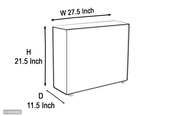 Stylista split ac cover set of indoor and outdoor unit Compatible for 1 Ton HITACHI ZUNOH RAFG312HEDO Red-thumb5