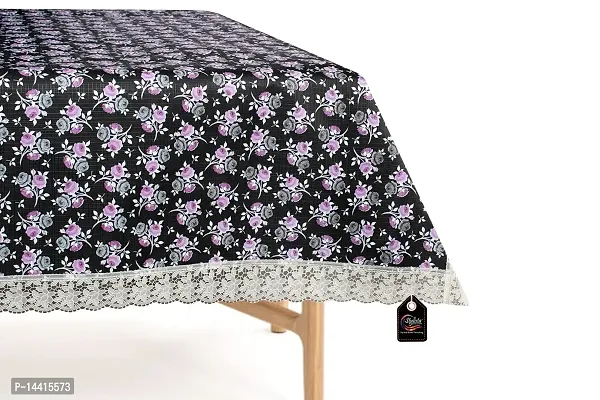 Stylista Square 4 Seater Center Coffee Study Dining Table Cover Size 48x48 Inches Floral Pattern Multicolor-thumb5